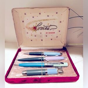 Vintage pen and pencil set